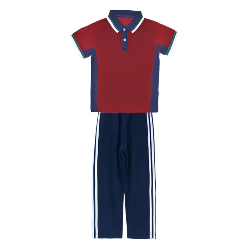Lanyang Beibei Primary School Junior High School Uniforms Spring and Summer Children's Suits Class Uniforms Short-Sleeved Kindergarten Uniforms Trendy Wholesale