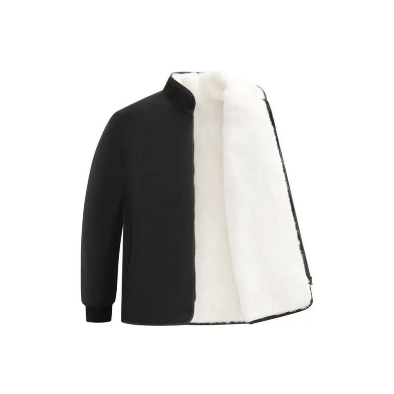 Sheepskin Cotton-Padded Jacket for Middle-Aged and Elderly People, Thickened for Winter, Cold-Proof, New Style for Men and Women, Wool Warm Clothing, in Stock Sheepskin Cotton-Padded Jacket for Middle-Aged and Elderly People, Thickened for Winter, Cold-Proof, New Style for Men and Women, Wool Warm Clothing, in Stock