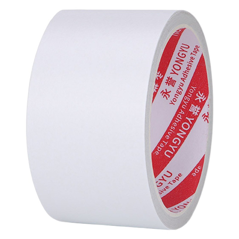 Cinta adhesiva fuerte de doble cara hecha a mano para estudiantes, cinta blanca fuerte de doble cara, papelería de oficina, cinta fina de doble cara de alta viscosidad