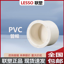 联塑pvc给水管管帽堵头管堵塞头20 25 32自来水管件管材配件堵头