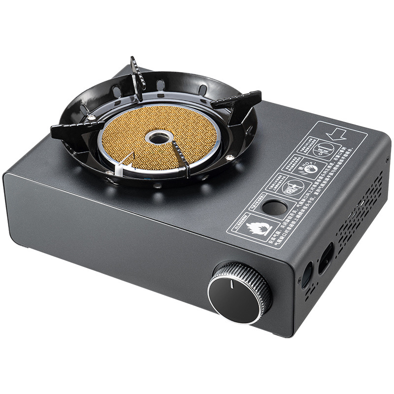 Horno de casetes a prueba de viento de fuego infrarrojo personalizado, utensilios de cocina portátiles para acampar al aire libre, estufa de gas, horno de tarjeta, hogar