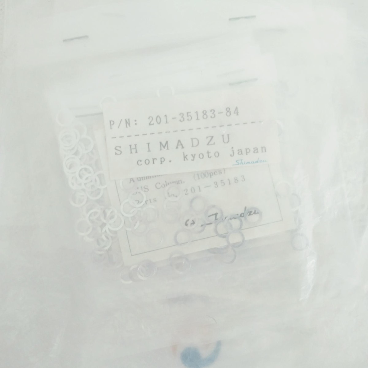 岛津 201-35183-84COLUMN GASKET, AL, ... 500/PKT铝垫圈