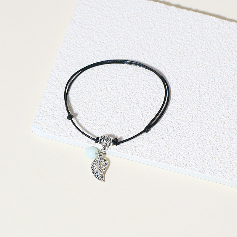 Retro Leaf Alloy Plating Unisex Bracelets 1 Piece