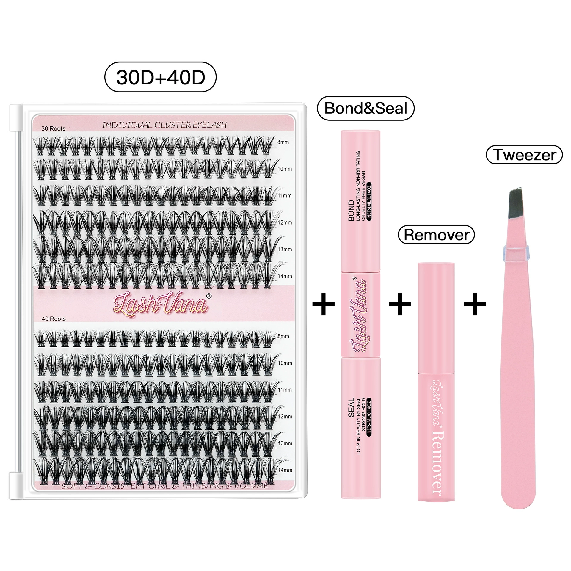 Diy Набор для ресниц false eyelashes set glue type black stem wholesale
