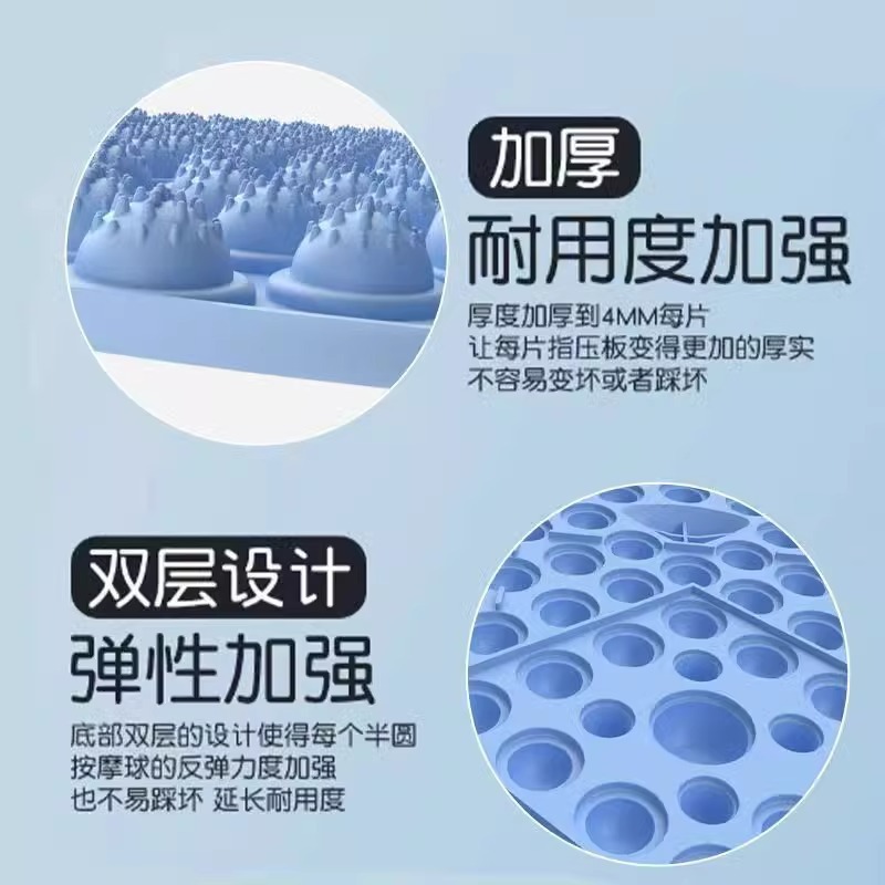 指押さえ板超ジョギング足裏マッサージマット成人通経絡室内その場円形ランニングソフトシリコン足踏みマット|undefined