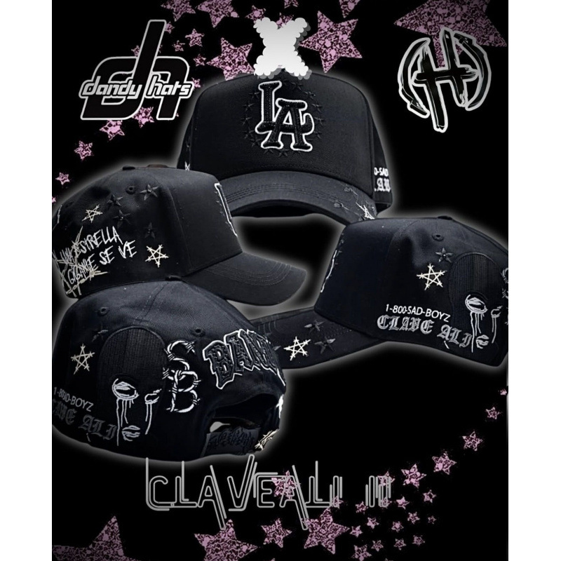 Tendencia transfronteriza hip hop Dandy Dandy sombrero con letras de diamante sombrero de pato doblado a lo largo del sombrero de béisbol image 189