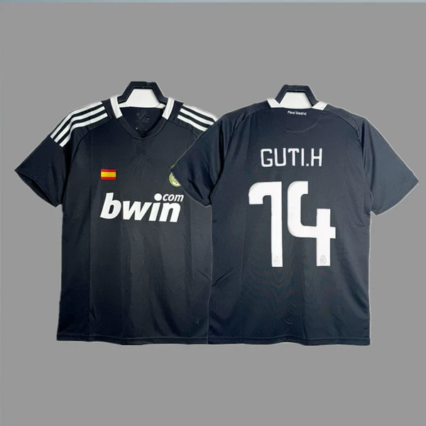 08-09 Royal M away game black + printed No. 14