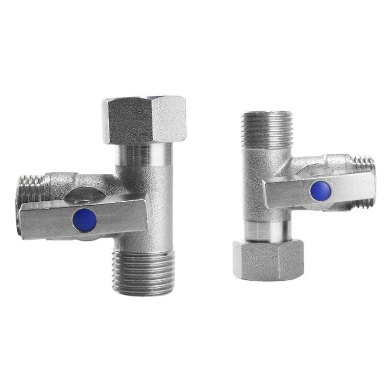 Клапан для сброса воды 4 минуты, одна точка, две дорожки, шаровой клапан типа T, покрытый медью тройник, активированный внутренний и внешний провод, водонагреватель, газовая труба, тройник