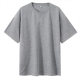 Dengjue Men's Summer New 220g Waffle Crewneck T-shirt Solid Color Loose Simple Inverted Triangle Short Sleeve