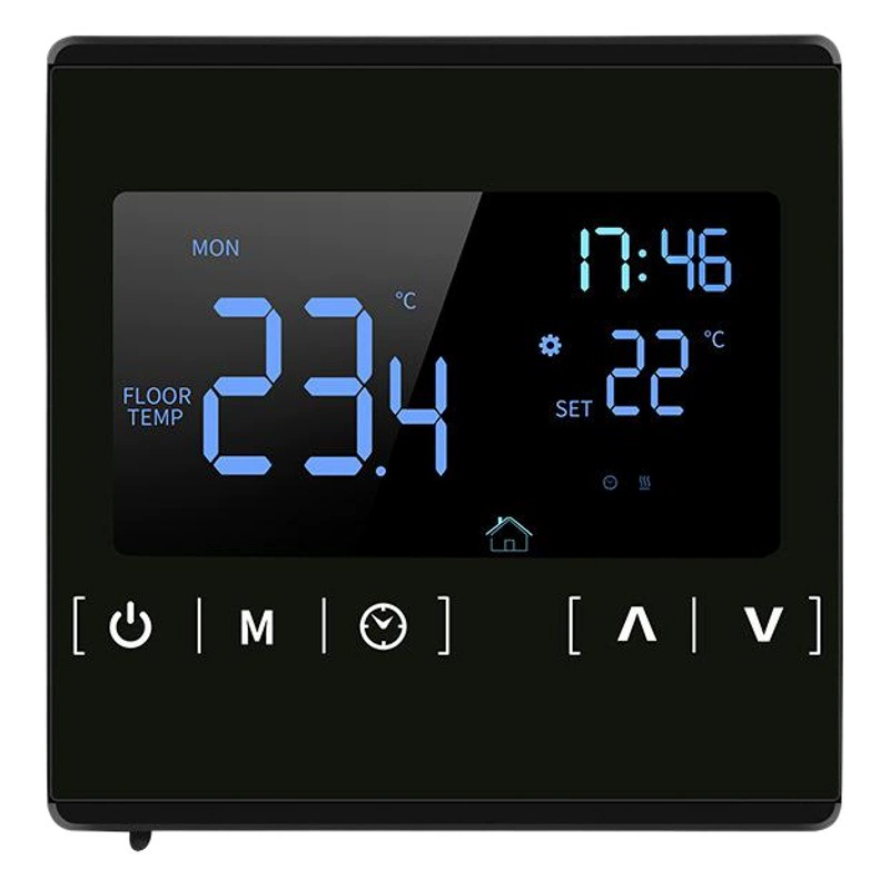 Интеллектуальный контроллер подогрева пола рычаг регулятор контроля температуры настенный котел Программируемая сенсорная панель управления температурой
