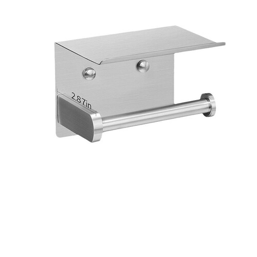 304 stainless steel tissue holder hotel bathroom restroom paper roll holder without drilling toilet paper stand