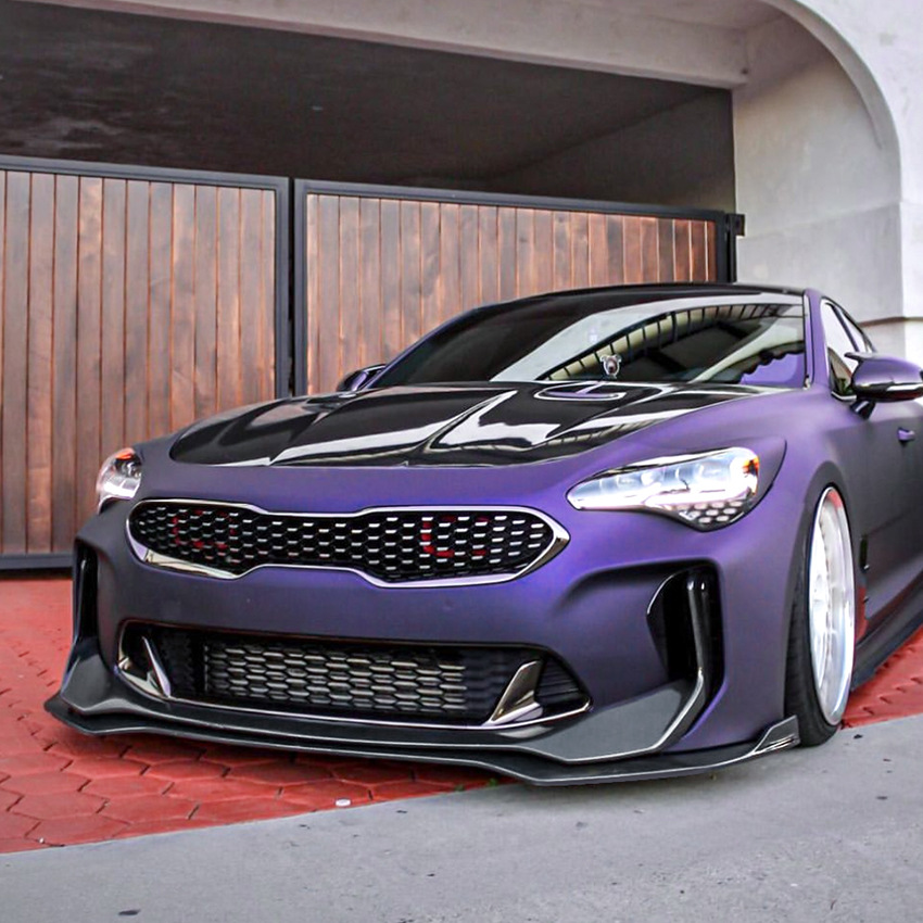 Suitable for Kia Stinger - Front lip spoiler, front corner covers, front bumper, cross-border modification parts