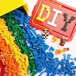 Мелкие блоки россыпью развивающий конструктор DIY