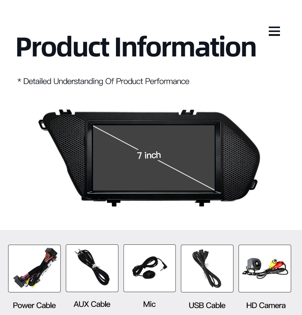 7inch Suitable for Mercedes-Benz Glk X204 Car Central Control Large Screen Navigation Carplay All-In-One Player