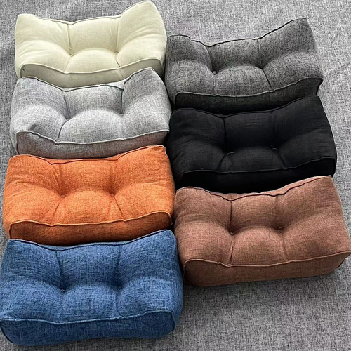 Thick Cotton Linen Multi-functional Waist Pillow Office Computer Chair Back Support Cushion Pregnancy Waist Pillow Car Small Pillow
