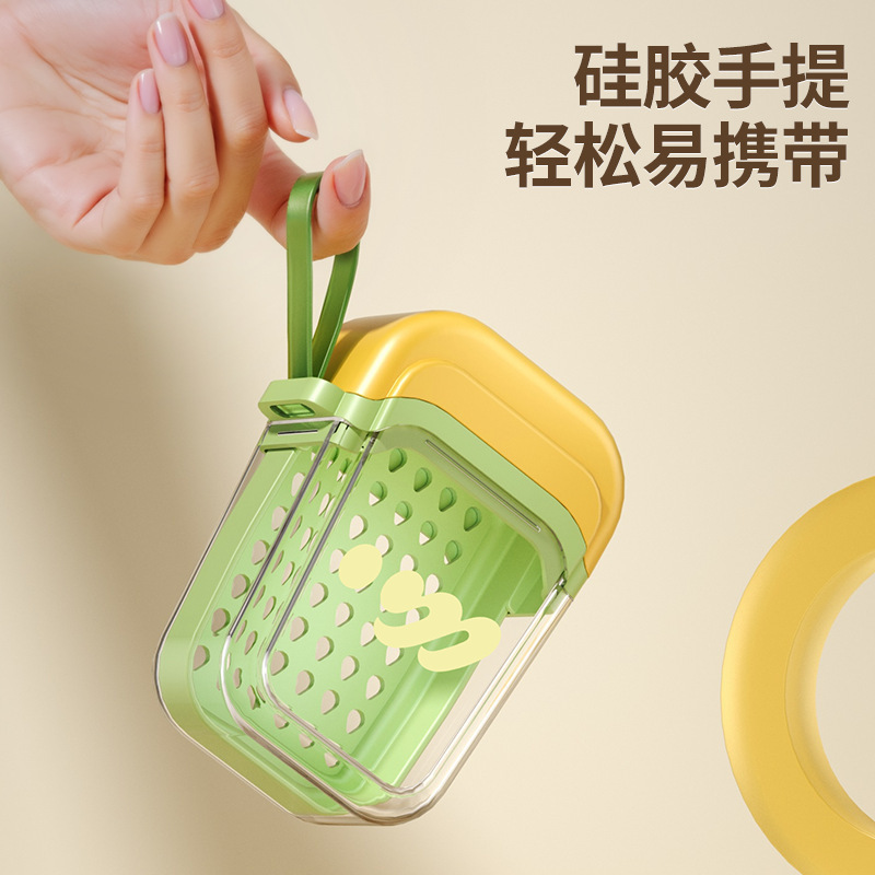 便携式香皂盒旅行迷你小肥皂盒密封沥水带盖香皂盒子透明轻奢高级|undefined