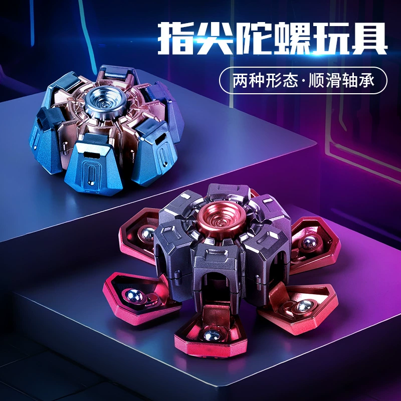 Модный спиннер-гироскоп с механической трансформацией, гальваническое покрытие, крутой спиннер для пальцев, популярная игрушка для снятия скуки