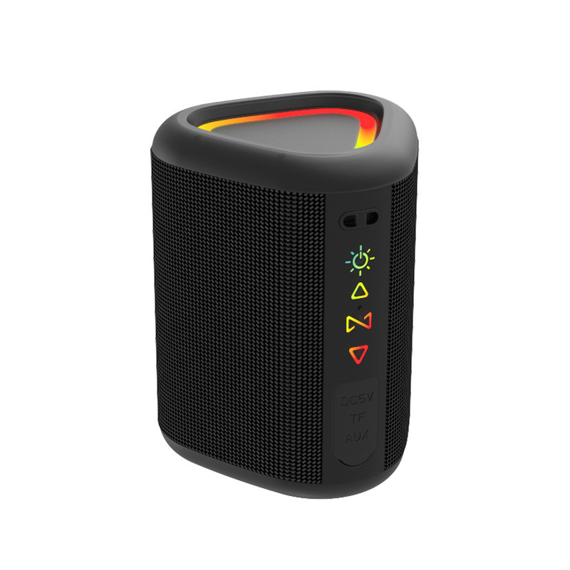 赛柏瑞斯蓝牙5.3炫彩灯光便携式TWS防水蓝牙音箱高清通话批发|undefined