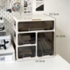 3 -layer high storage box milk white [No fear of high bottle]