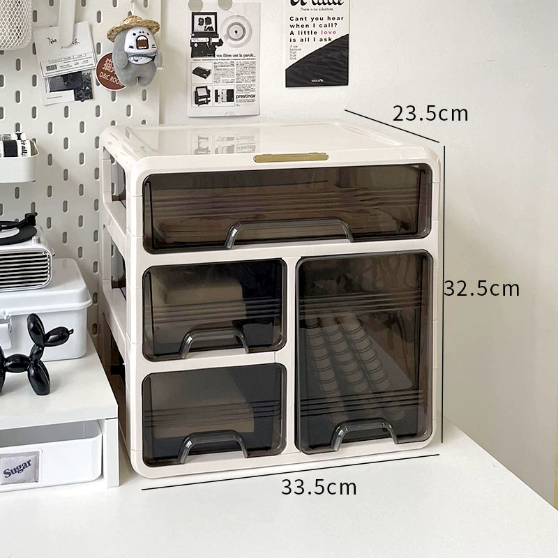 Cosmetic table storage box, dressing table for skin care