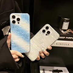 高級グラデーション星河貝殻紋iPhone14/13は12リンゴ16/15promax携帯電話ケースを適用して転倒を防ぐ