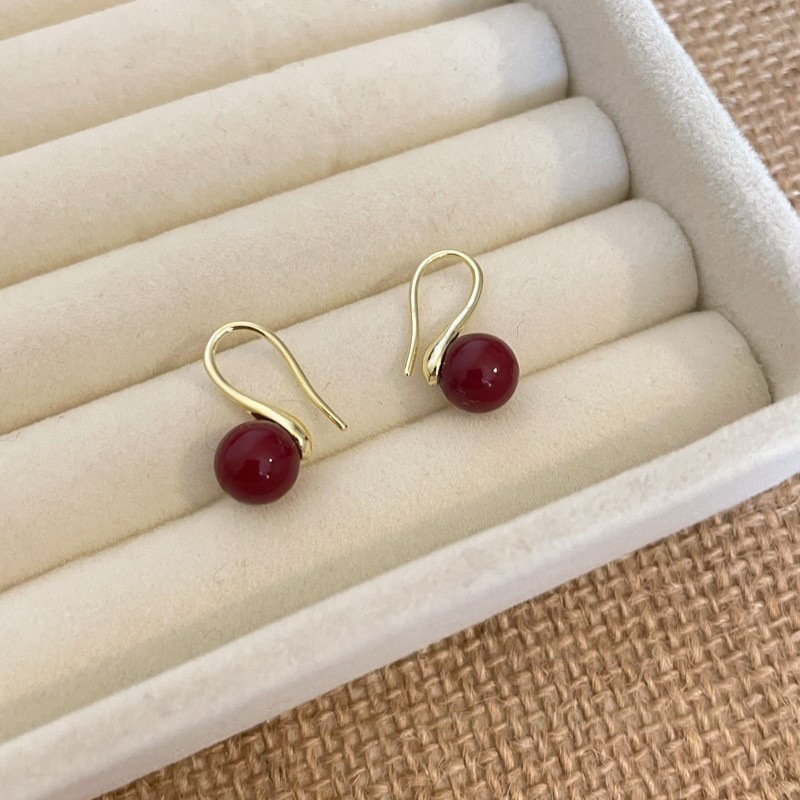 8mm 후크 레드 펄