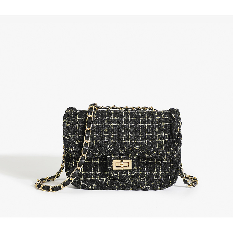 Women's Woolen Crossbody Bag Small Shoulder Bag Elegant Design_voghion.com