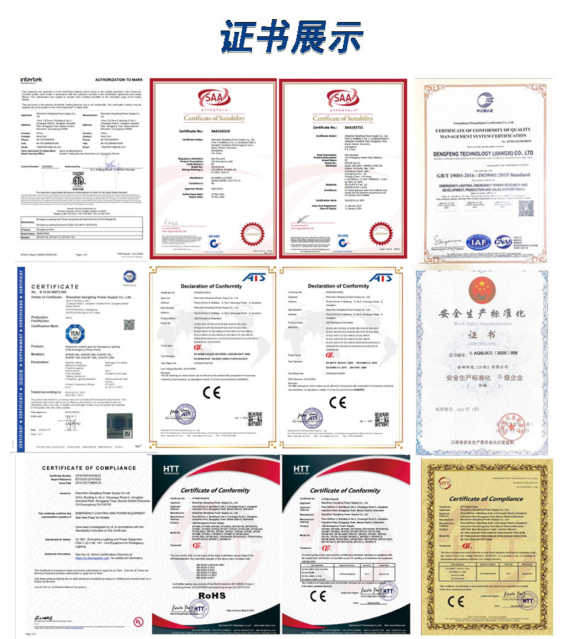 證雙頭應急燈