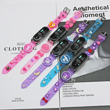 新款现货批发创意学生LED手表 卡通炫酷闪灯米9数字硅胶手表