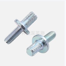 寧波鍛造冷鍛冷鐓廠家供應滾花法蘭螺栓非標定制異型件