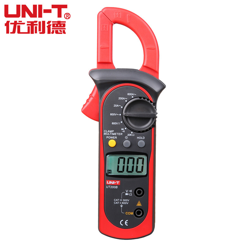 UNI-T/优利德代理商供应UNI-T钳形表 UT200B数字钳形万用表钳型表