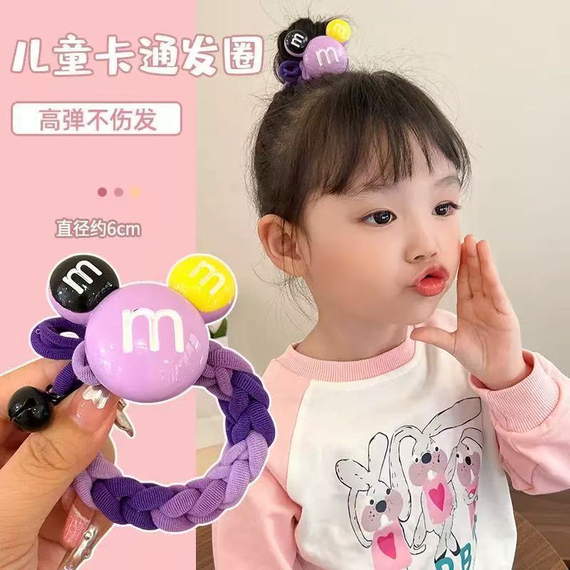 サンリオ 子供用ヘアゴム クロミ 編み込み 女の子 お団子ヘアゴム ゴムバンド 女の子用ヘアアクセサリー 跡が残らないヘアロープ|undefined