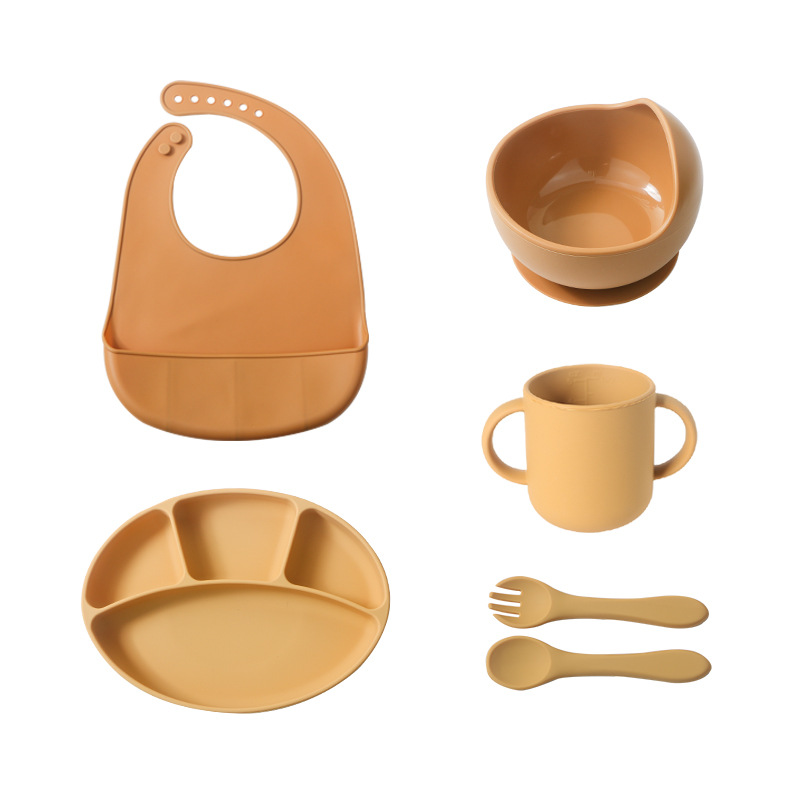 스플릿 플레이트와 더블 컵 + 옐로 5 장 세트