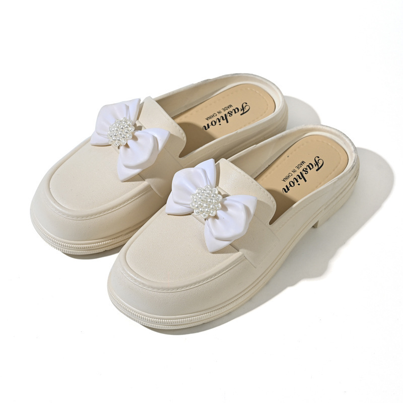 Bowknot Summer Nieuwe Outdoor Populaire Veelzijdige Topkwaliteit Hoogwaardige Casual Antislip Dames Halve Slippers_voghion.com
