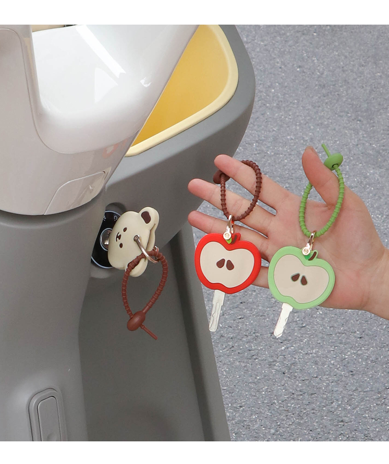 Suitable for Tricycle Key Cover, Suitable for Yadi Guanneng Cl9S Aima Jinpeng Cute Electric Vehicle Decoration and Modification
