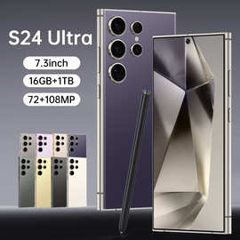TK爆款S24 Ultra真4G 6+64GB跨境手机全球版直角屏7.3寸智能手机