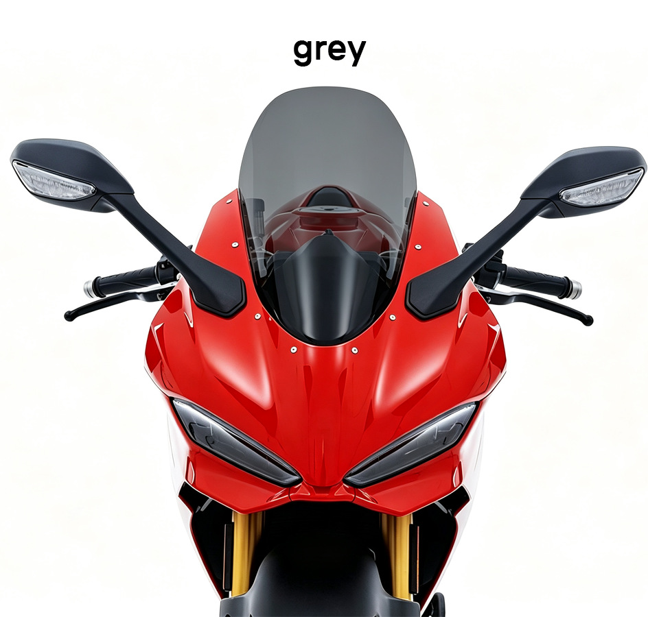 Suitable for Ducati Panigalev2 Modified Windshield, Heightened Racing Windscreen Glass Visor 25-26