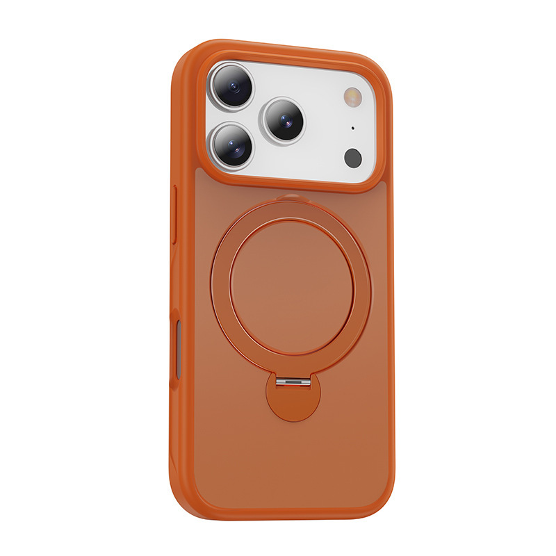 360旋音支架适用iPhone17手机壳磨砂磁吸苹果17ProMax支点保护套|undefined