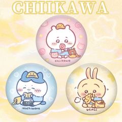 CHIIKAWA ジイカワ ファンバッジ 小八ウサキ アニメ周辺機器 缶レーザーバー ギフト