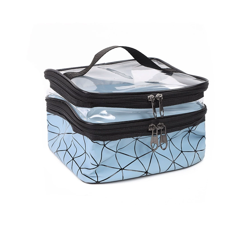Ручной вместительный косметичка с разделением на влажное и сухое, organizer bag, система хранения для путешествий