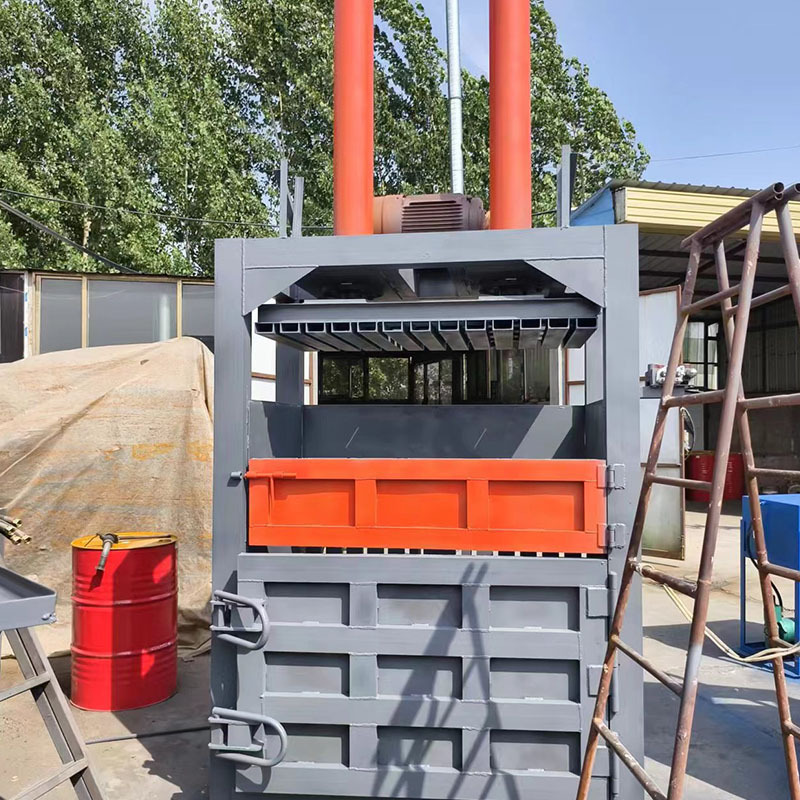 大棚膜碎海绵羊毛打包机 稻草废旧纸箱压缩机 废金属易拉罐压块机