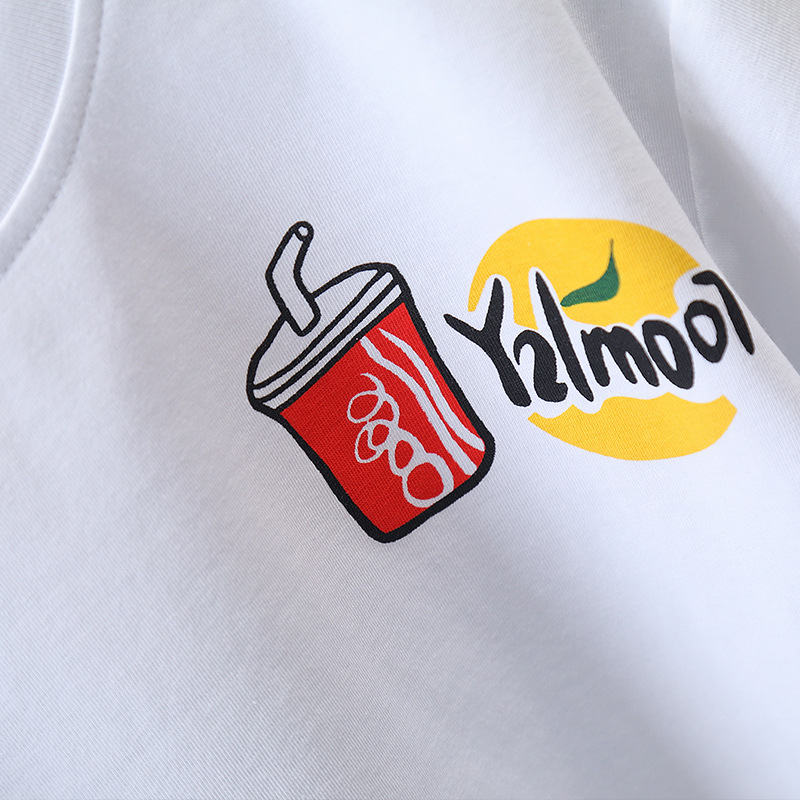 7163 traje de pantalón de verano para niños 2025 nuevo estilo ropa de manga corta de verano para niños pequeños