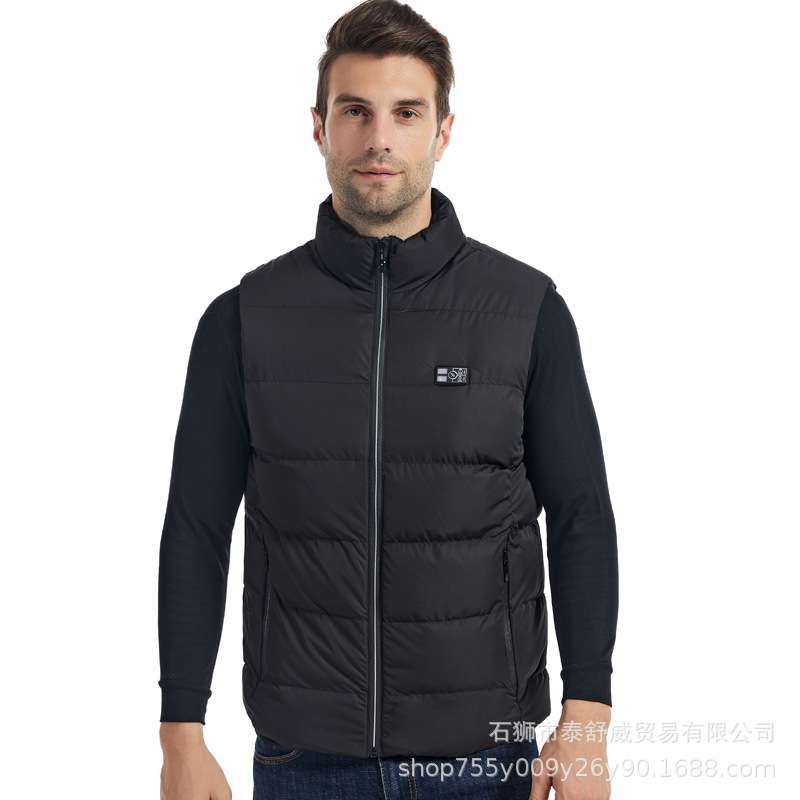 Chaleco calefactor inteligente de invierno Chaleco calefactor eléctrico Chaleco calefactor recargable y frío Ropa calefactor de cuerpo completo Chaleco calefactor masculino y femenino