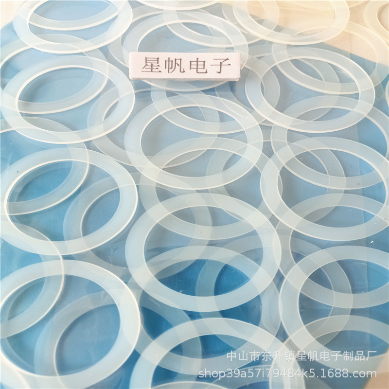 供应本色透明硅胶垫防撞防滑垫圈耐高温密封圈可生产食品级硅胶片