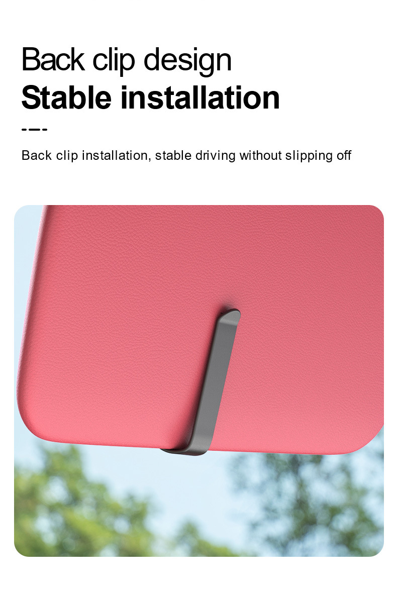 Cross-Border Multifunctional Car Glasses Clip Car Glasses Holder Car Sun Visor Storage Box Car Sunglasses Clip Card Holder