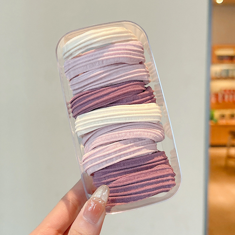 Cuerdas de cabello de dopamina para mujeres sin costuras, cuerdas de cabeza de alta elasticidad, anillo de cabello de correa simple y duradero, adorable tocado de niña