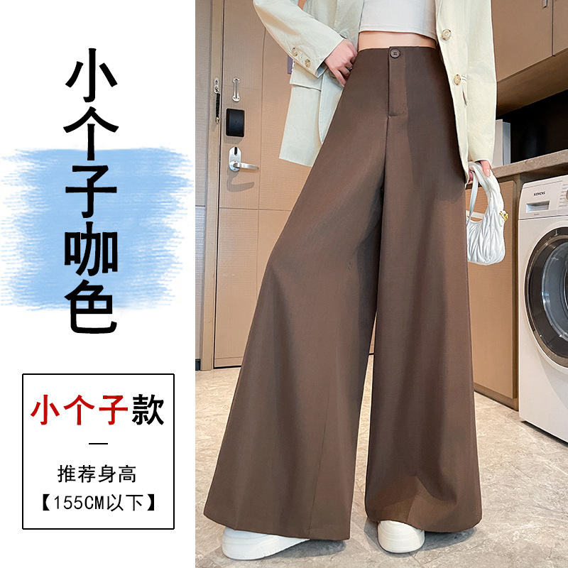 高级感阔腿西装裤女秋季2025新款高腰显瘦梨型身材垂感拖地裤裙|undefined