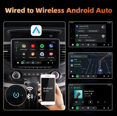 Projection Converter 2-in-1 Android | Simsiz CarPlay və Android Auto