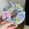 Синий в клетку (бант)