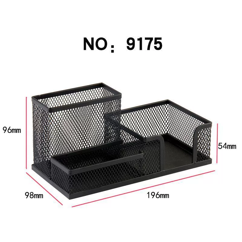 Большая распродажа, металлический трехсекционный настольный органайзер, большой вместимости, многофункциональный, простой офисный органайзер для ручек, подставка для ручек, канцелярские принадлежности